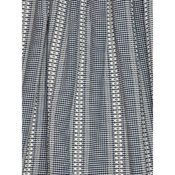 Max Studio London Gingham Midi Maxi Dress NWT Size Large Black/Cream - Picture 10 of 10